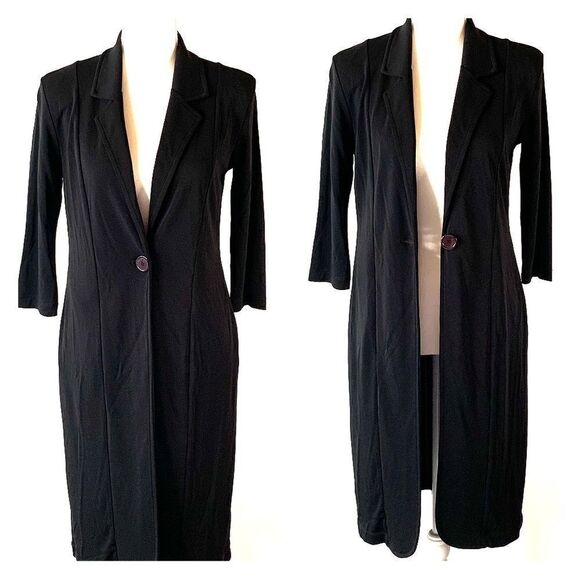 Spiegel Black Trench Blazer XSMALL - Picture 1 of 14